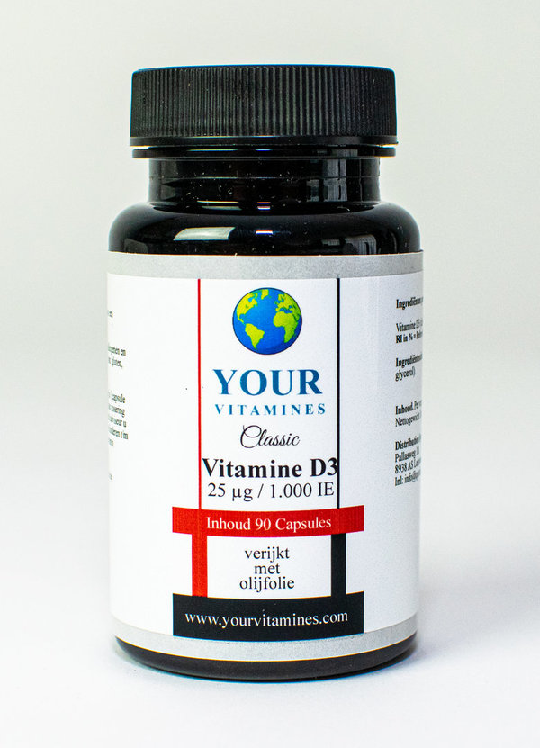 Your Vitamines Classic Vitamine D3 25mcg/ 1.000 IE