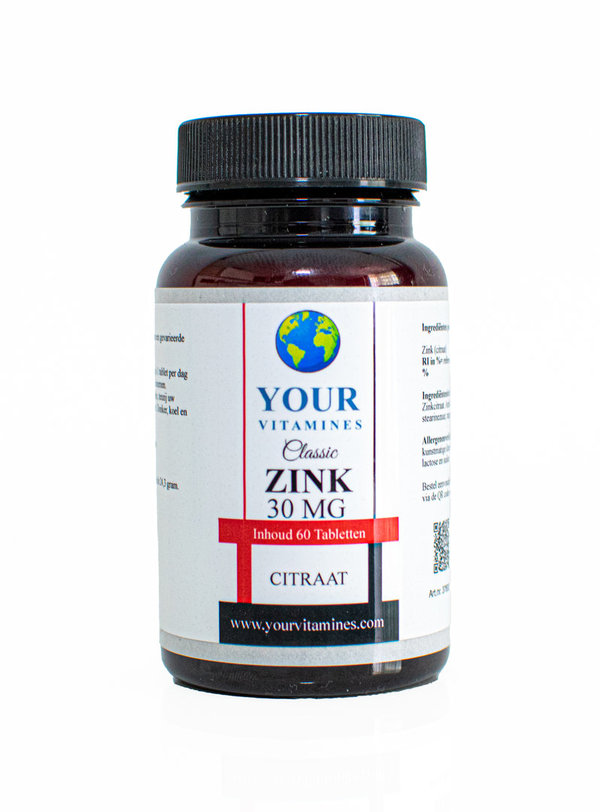 Your Vitamines Classic Zink (Citraat) 30 mg