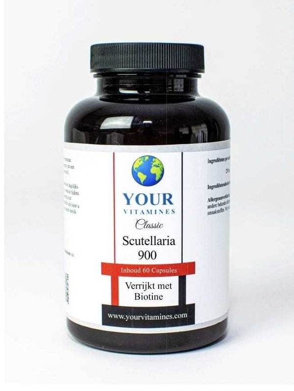 Your Vitamines Classic Scuttelaria 900 60VCAPS ( tegen pollen in de lucht)